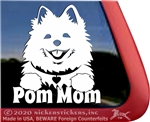 Pom Mom Pomeranian Dog Car Truck RV Window Decal Sticker