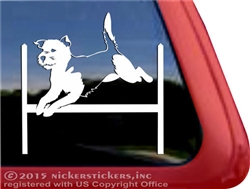 Custom Border Terrier Agility Dog Vinyl Car Truck RV Window Decal Sticker