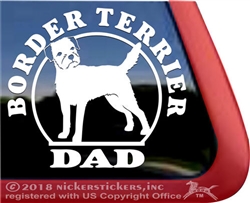 Border Terrier Window Decal