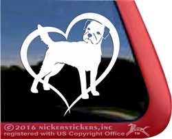 Custom Border Terrier Dog Vinyl Car Truck RV Window Decal Sticker