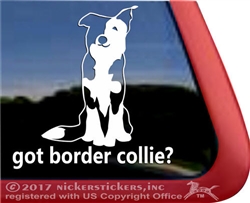 Split Face Border Collie Mom Car Truck RV Window Decal Sticker