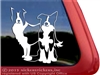Custom Pair of Border Collies Dog Car Truck RV Window Decal Sticker