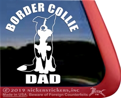 Border Collie Car Truck RV Window Decal Sticker