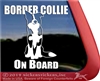 Border Collie Car Truck RV Window Decal Sticker