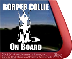 Border Collie Car Truck RV Window Decal Sticker