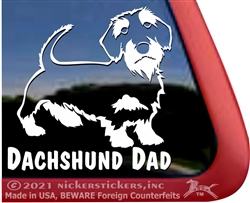 Wirehaired Dachshund Window Decal