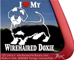 Wirehaired Dachshund Window Decal