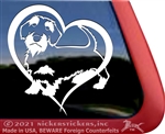 Wirehair Dachshund Window Decal