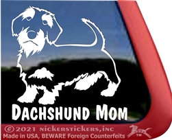 Wirehaired Dachshund Window Decal