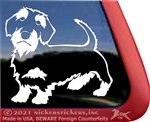 Wirehair Dachshund Window Decal