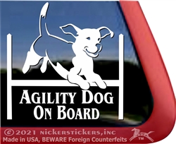 Beagle Agility Dog Decal Sticker Car Auto Window iPad