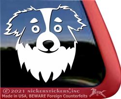 Custom Australian Shepherd Aussie Dog Car Truck RV Window Decal