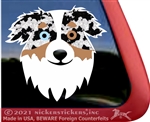 Custom Australian Shepherd Aussie Dog Car Truck RV Window Decal