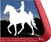 Custom Tennessee Walker Horse Trailer Window Decal