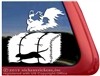 Custom Papillon Barn Hunt Dog Car Window iPad Decal Sticker