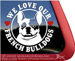 French Bulldog Window Decal