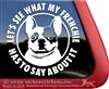 French Bulldog Window Decal