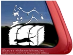 Doberman Barn Hunt Dog Car Truck RV Window Decal Sticker