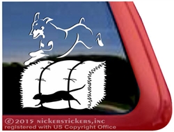 Doberman Barn Hunt Dog Car Truck RV Window Decal Sticker