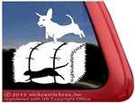 Custom Dachshund Barn Hunt Dog Window Car Truck RV Decal