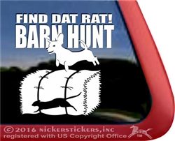 Dachshund Barn Hunt Window Decal