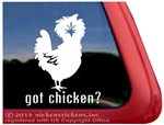 Chicken Car Truck RV Trailer Window Decal Sticker