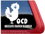 Chicken Car Truck RV Trailer Window Decal Sticker