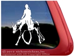 Custom American Paint Hunter Under Saddle Horse Trailer Car Truck RV Window Decal Sticker