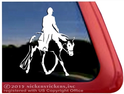 Custom American Paint Hunter Under Saddle Horse Trailer Car Truck RV Window Decal Sticker