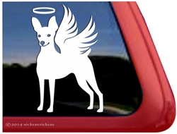 Custom Memorial Miniature Pinscher Min Pin Angel Car Truck RV Window Decal Sticker