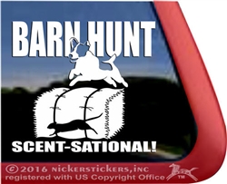 Sent-Sational Jack Russell Terrier Barn Hunt Dog Window Decal