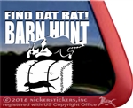 Find Dat Rat Border Collie Barn Hunt Dog Window Decal