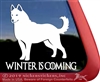 GOT Siberian Husky iPad Care Truck Window Decal Sticker