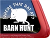 Barn Hunt Rat Window Decal