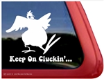 Keep on Cluckin' Chicken Hen Rooster Car Truck RV Trailer Window Decal Sticker