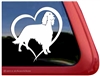 Irish Setter Heart Dog Car Truck RV Window Decal Sticker