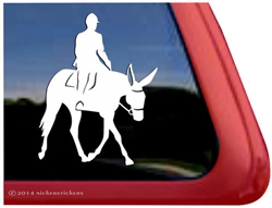 Hunter Under Saddle Mule Window Decal