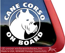 Cane Corso Dog Car Truck RV Window Decal Sticker