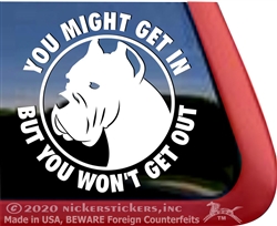 Cane Corso Dog Car Truck RV Window Decal Sticker