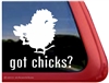 Chick Car Truck RV Trailer Window Decal Sticker