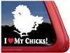 Chick Car Truck RV Trailer Window Decal Sticker