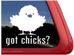 Chick Car Truck RV Trailer Window Decal Sticker