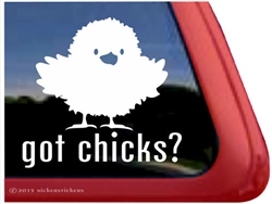 Chick Car Truck RV Trailer Window Decal Sticker