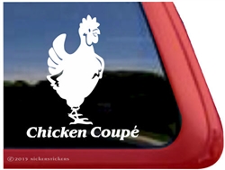 Hen Car Truck RV Trailer Window Decal Sticker