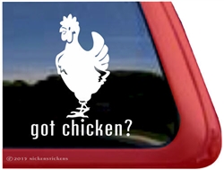 Hen Car Truck RV Trailer Window Decal Sticker