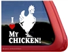 Hen Car Truck RV Trailer Window Decal Sticker