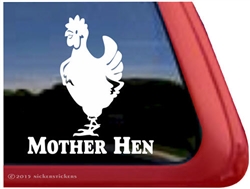 Hen Car Truck RV Trailer Window Decal Sticker