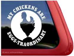 Hen Car Truck RV Trailer Window Decal Sticker