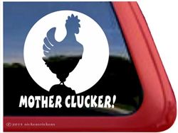 Hen Car Truck RV Trailer Window Decal Sticker