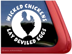 Hen Car Truck RV Trailer Window Decal Sticker